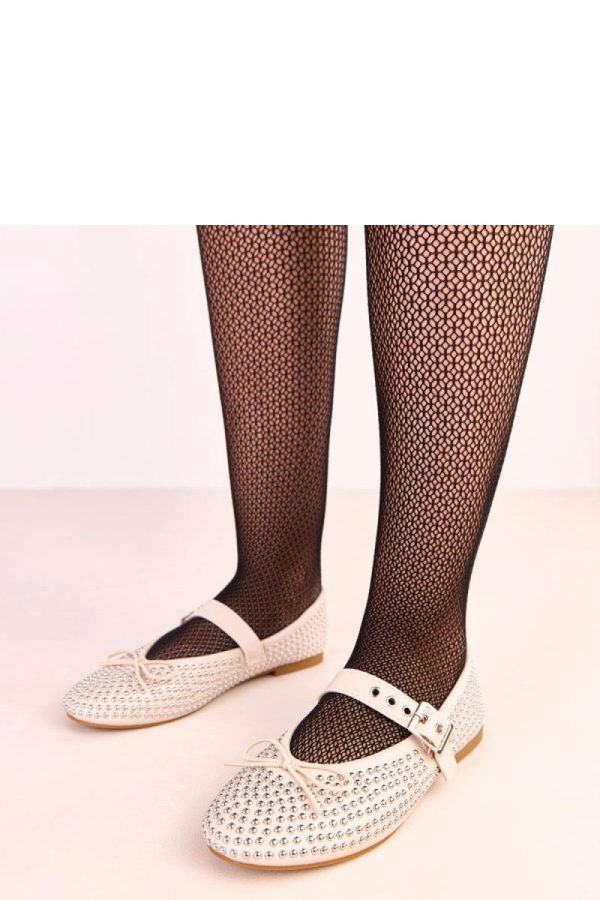 Beige Ballet Flats in Ballet Flats, Ballet Pumps For Women with Fabric and Footbed