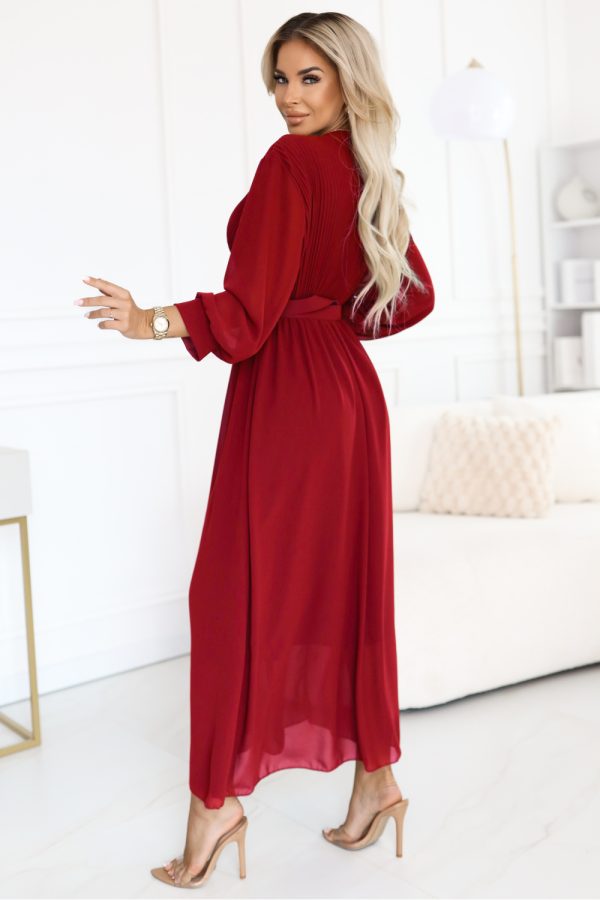 Red Daydress in Day Dresses with Spandex and Viscose