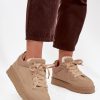 1101558.jpg Beige Sport Shoes in Women`s Athletic Shoes, Trainers, Sneakers with Fabric, Warmers, Footbed, Upper Height and Sole Height