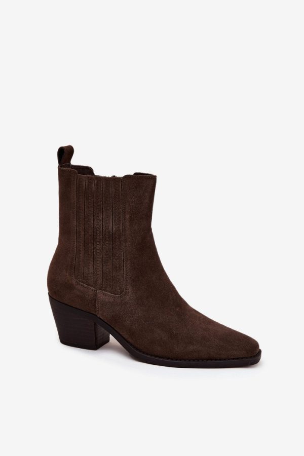 brown Heel boots model 220698 Step in style