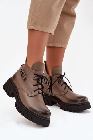 beige Boots model 220701 Step in style