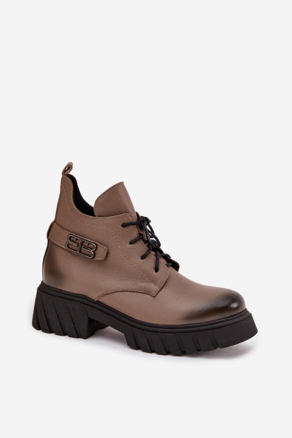 beige Boots model 220701 Step in style