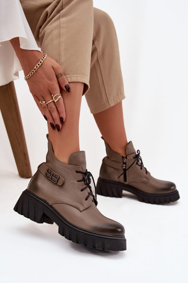 beige Boots model 220701 Step in style