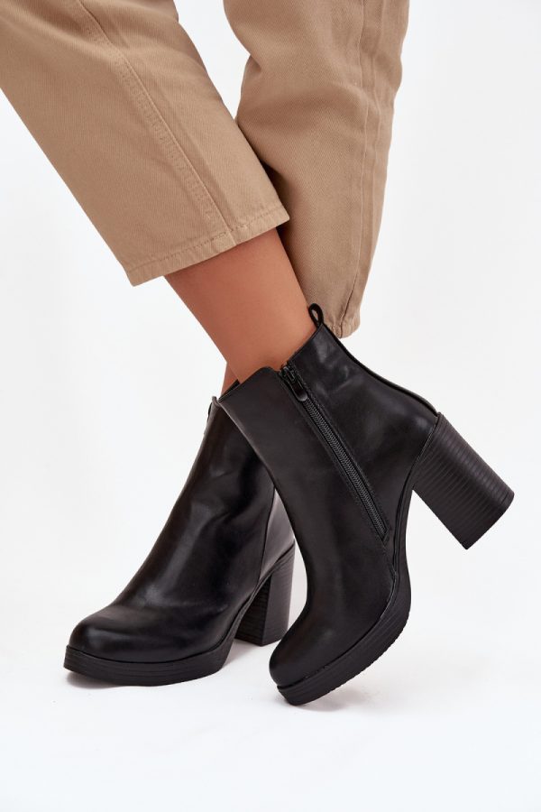 black Heel boots model 220709 Step in style