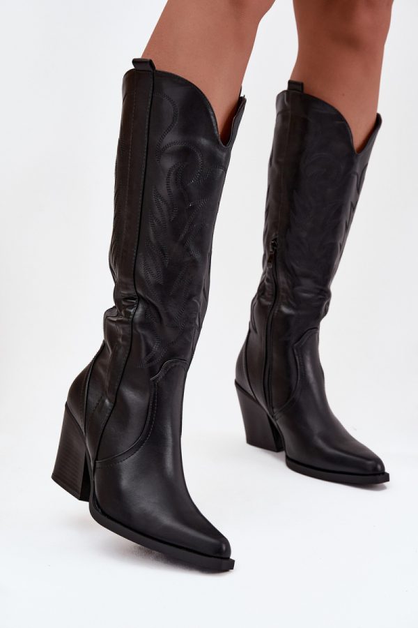 black Heel boots model 220714 Step in style