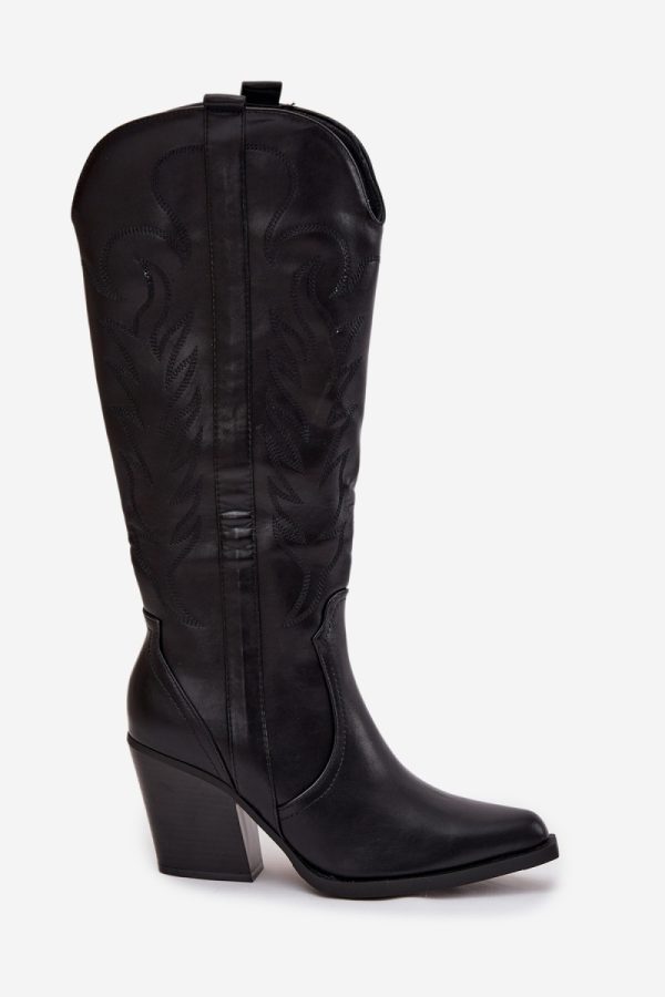 black Heel boots model 220714 Step in style