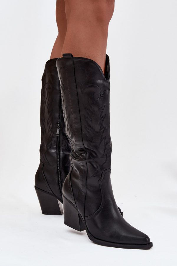 black Heel boots model 220714 Step in style
