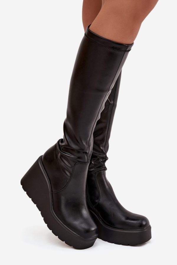 Black Buskin Boots