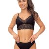 Black Soft in Soft Bras, Semi-Soft Bras with Spandex and Polyester