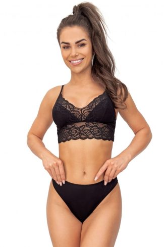 Black Soft in Soft Bras, Semi-Soft Bras with Spandex and Polyester