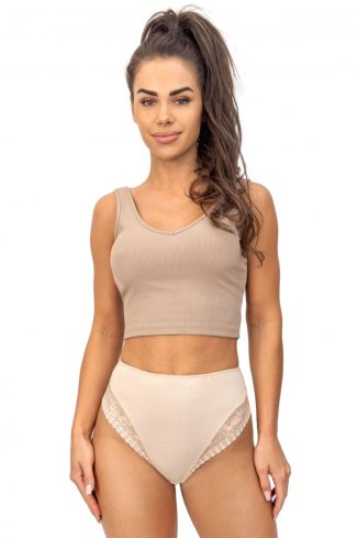 Beige Panties in Briefs with Spandex and Viscose