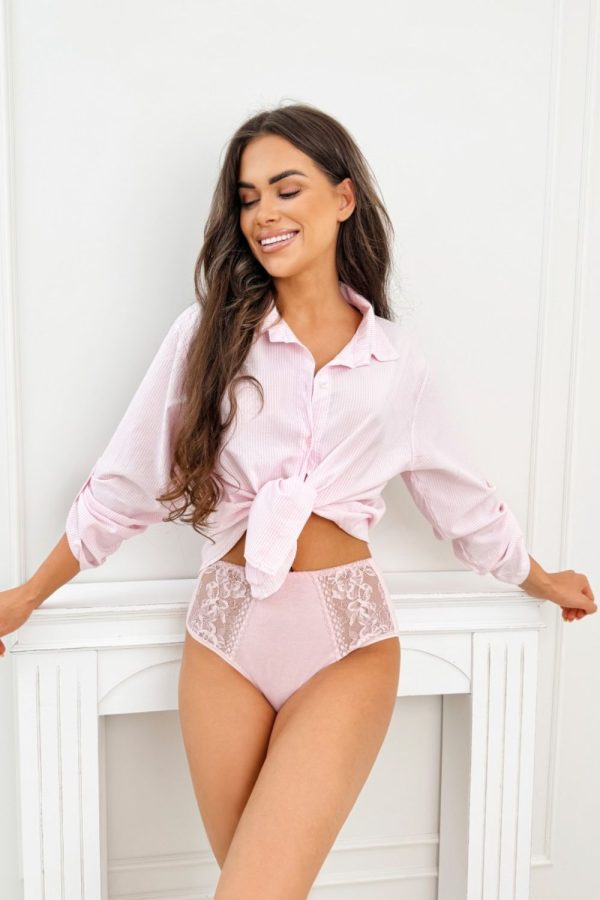 Pink Panties in Briefs with Spandex and Viscose