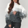 Grey Cardigan in Cardigans For Women, Ponchos with Spandex, Polyamide and Polyester