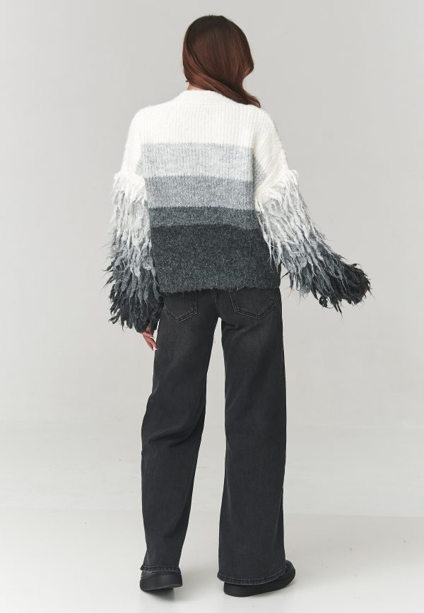Grey Cardigan in Cardigans For Women, Ponchos with Spandex, Polyamide and Polyester