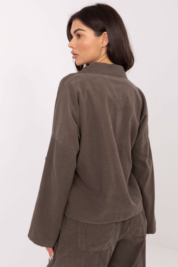 green Long sleeve shirt model 220824 Italy Moda