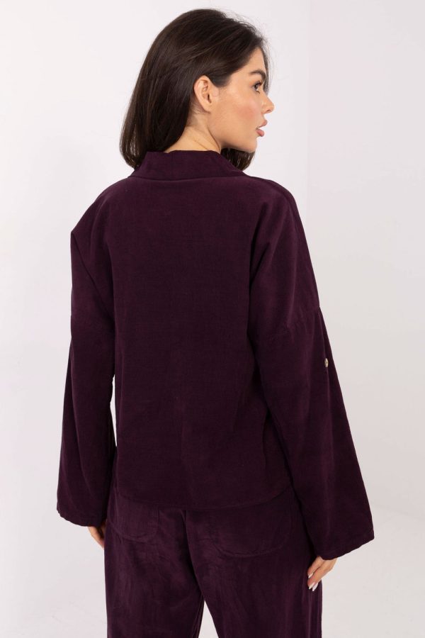 violet Long sleeve shirt model 220825 Italy Moda