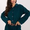 1101977 green Long sleeve shirt model 220826 Italy Moda