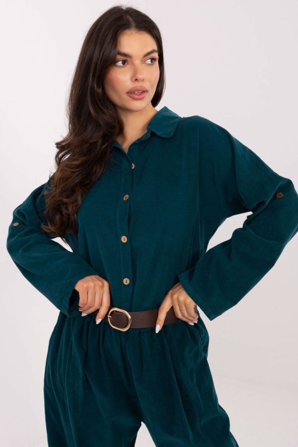 green Long sleeve shirt model 220826 Italy Moda
