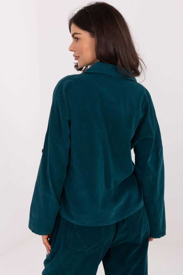 green Long sleeve shirt model 220826 Italy Moda