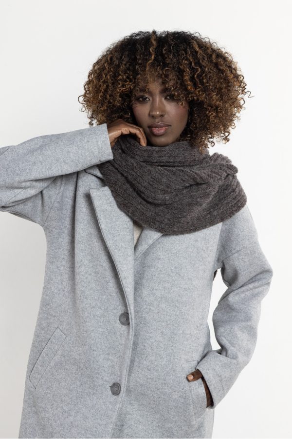 Brown Shawl in Wraps, Scarves, Shawls For Women with Acrylic, Moher, Polyamide and Wool
