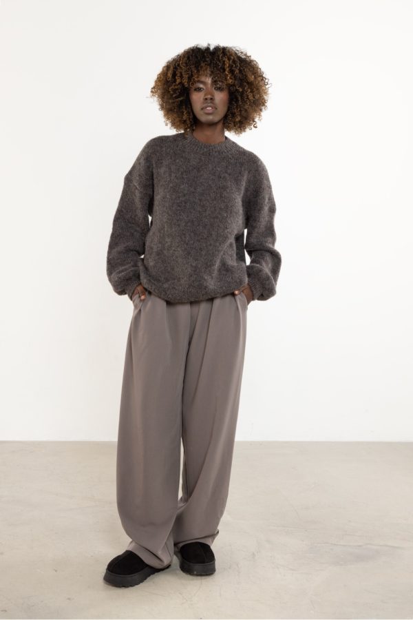 Brown Jumper in Sweaters, Pullovers, Jumpers, Turtlenecks, Boleros, Shrugs with Acrylic, Moher, Polyamide and Wool