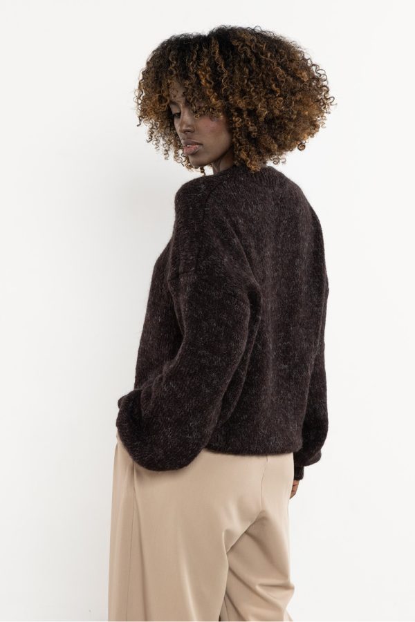 Brown Jumper in Sweaters, Pullovers, Jumpers, Turtlenecks, Boleros, Shrugs with Acrylic, Moher, Polyamide and Wool