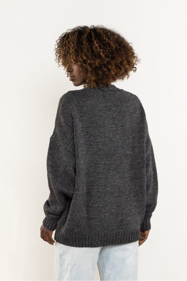 Grey Cardigan in Cardigans For Women, Ponchos with Acrylic, Nylon and Wool
