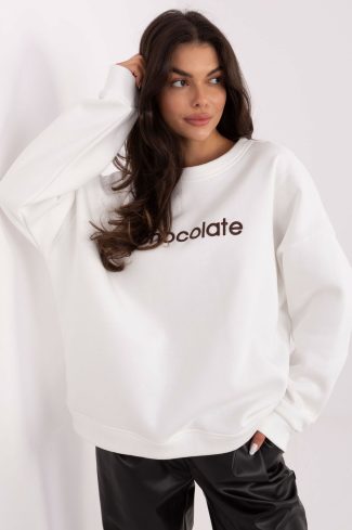 Beige Sweatshirt in Sweatshirts For Women with Cotton and Spandex