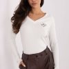 Beige Blouse in Women`s Blouses, Tunics with Cotton and Spandex