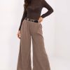 Beige Women's Pants in Pants, Trousers, Shorts with Spandex and Polyester