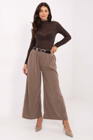 Beige Women's Pants in Pants, Trousers, Shorts with Spandex and Polyester
