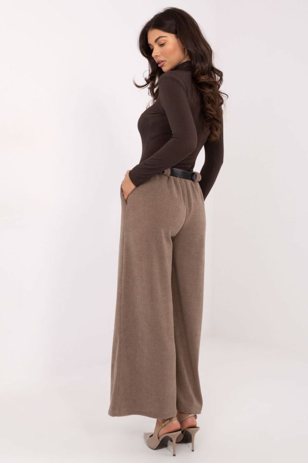Beige Women's Pants in Pants, Trousers, Shorts with Spandex and Polyester