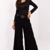 Black Corduroy Trousers in Pants, Trousers, Shorts with Spandex and Polyester