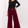 Red Corduroy Trousers in Pants, Trousers, Shorts with Spandex and Polyester