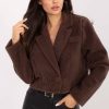 Brown Coat in Women`s Coats, Jackets with Polyester