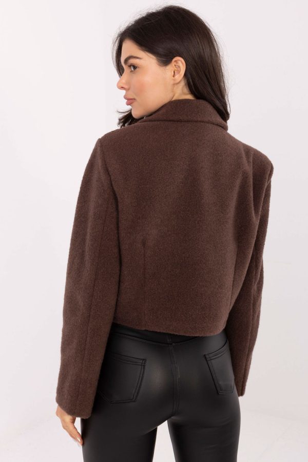 Brown Coat in Women`s Coats, Jackets with Polyester