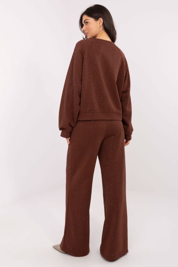 Brown Sweatshirt in Sweatshirts For Women with Cotton and Polyester