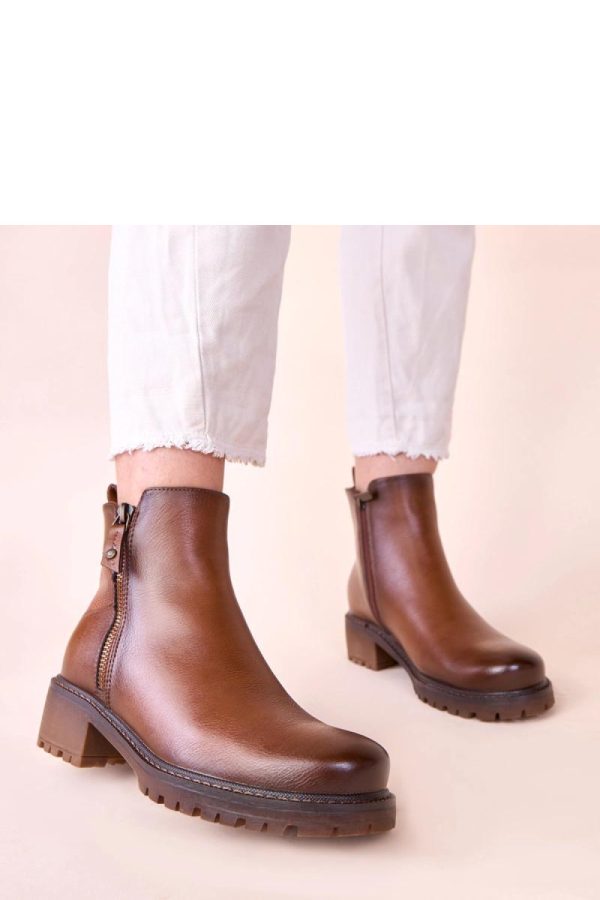 Brown Heel Boots.Fabric, Footbed, Upper Height and Heel Height