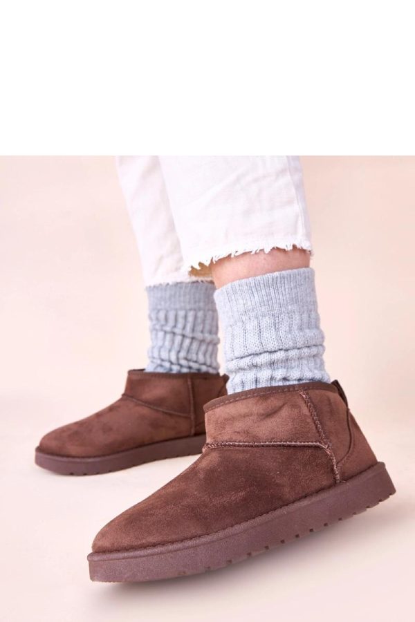 Brown Snow Boots...Fabric, Footbed and Platform Height