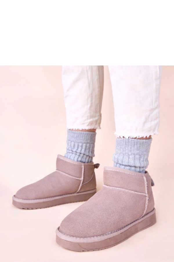 Grey Snow Boots...Fabric, Footbed and Platform Height