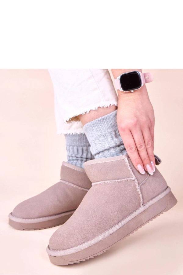 Grey Snow Boots...Fabric, Footbed and Platform Height