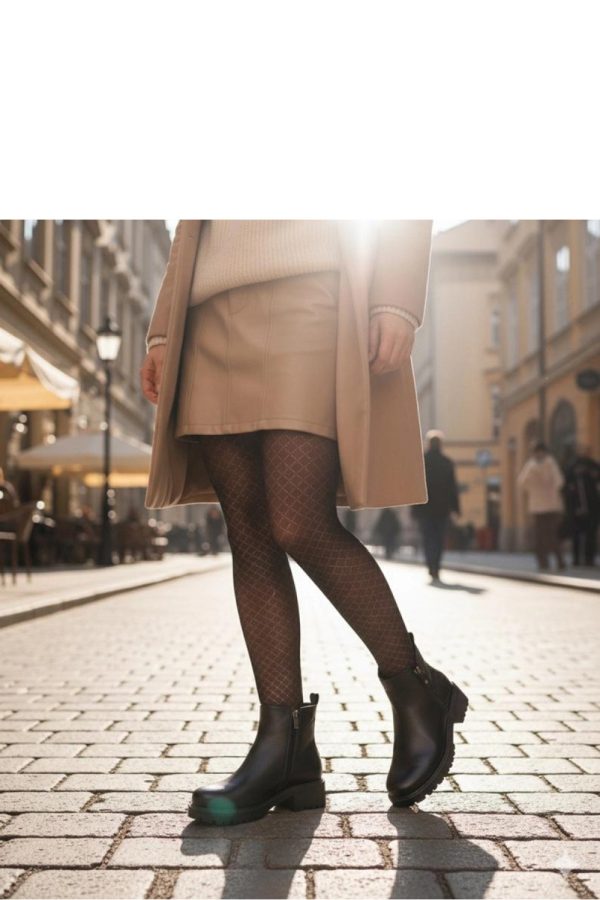 Black Heel Boots in Women`s Ankle Boots & Booties with Fabric, Footbed, Upper Height and Heel Height