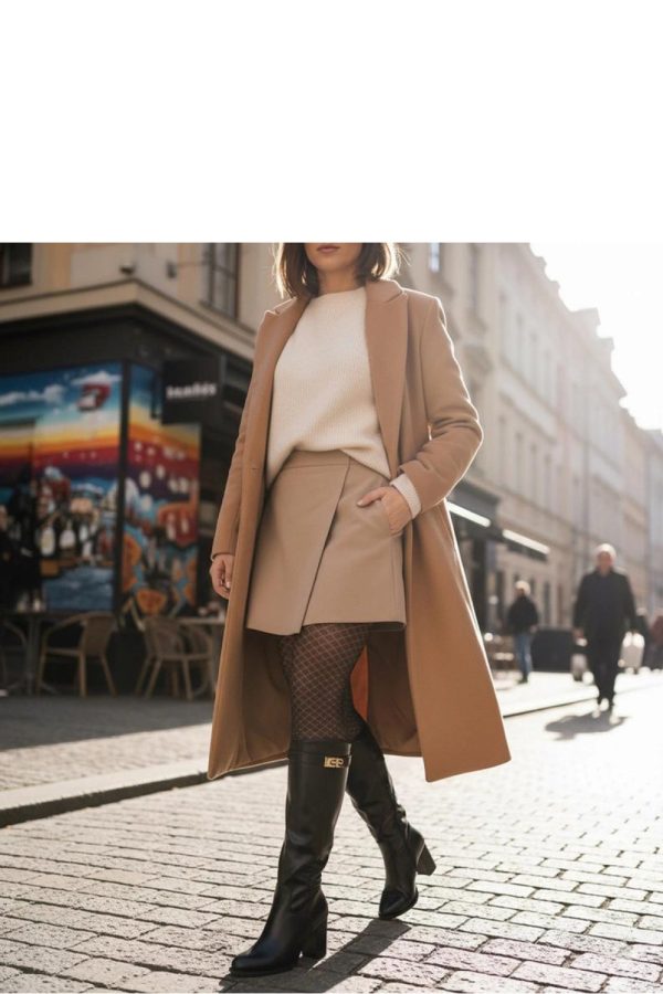 Black Heel Boots in Over The Knee High Boots, Thigh High Boots with Fabric, Footbed, Upper Height and Heel Height