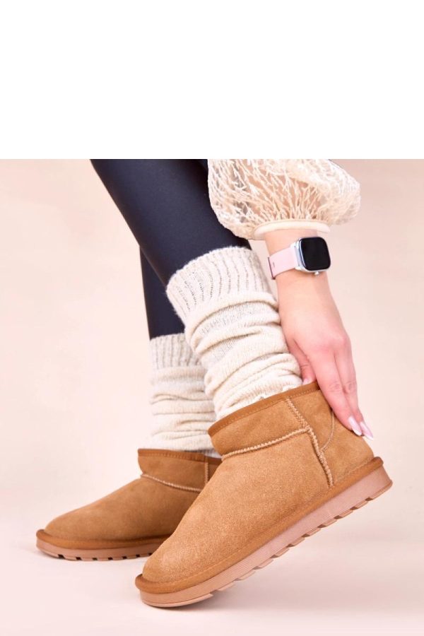 Brown Snow Boots...Fabric, Footbed and Platform Height