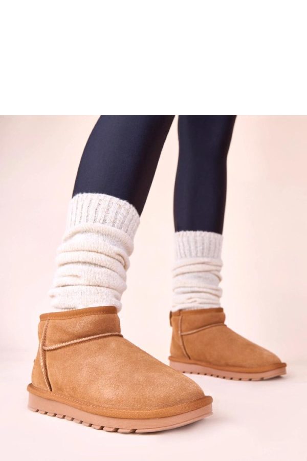 Brown Snow Boots...Fabric, Footbed and Platform Height