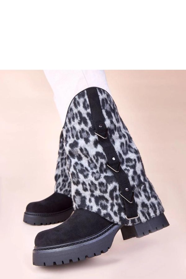 Black Boots in Women`s Ankle Boots & Booties with Fabric, Footbed, Upper Height and Heel Height