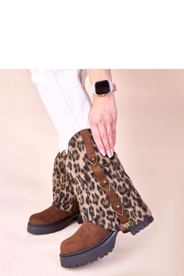 Brown Boots....Fabric, Footbed, Upper Height and Heel Height