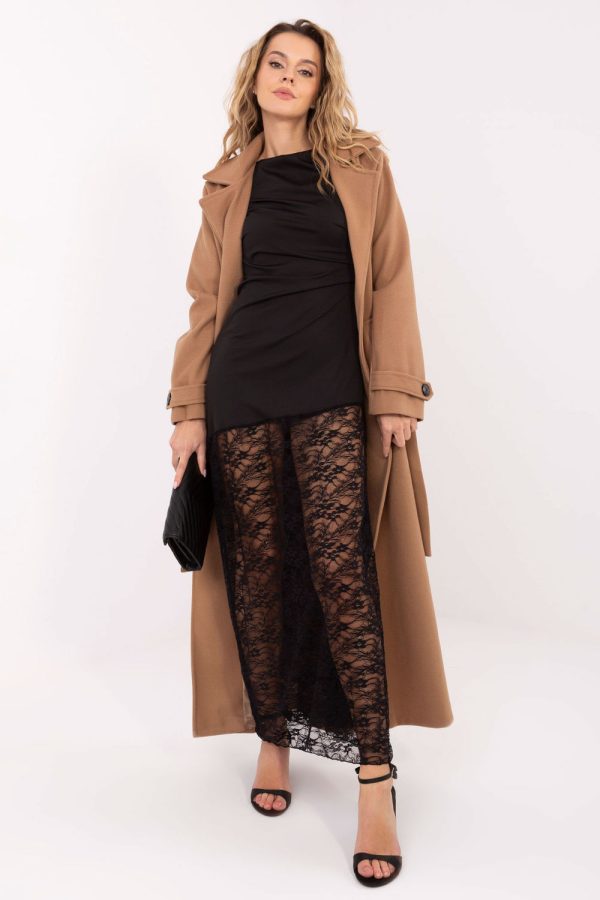 Black Long Dress in Evening Dresses with Spandex and Polyester