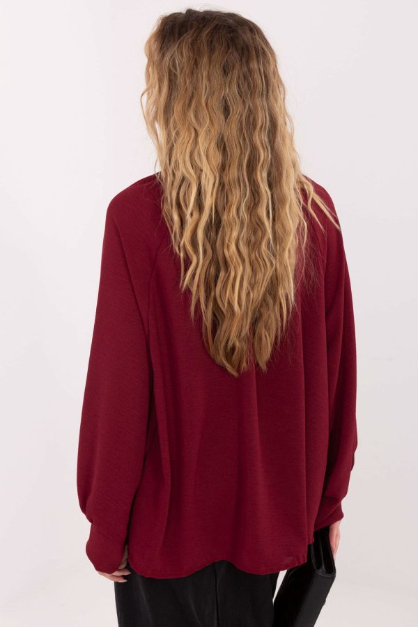 Red Blouse in Women`s Blouses, Tunics with Viscose