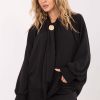 Black Blouse in Women`s Blouses, Tunics with Viscose